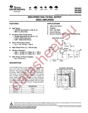 SN10501DGK datasheet  